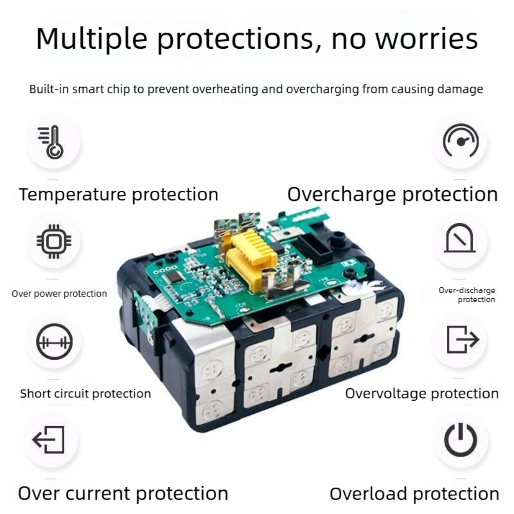 6000mAh Upgraded Battery For M - огляд і ціна Makita Drill Dtw300