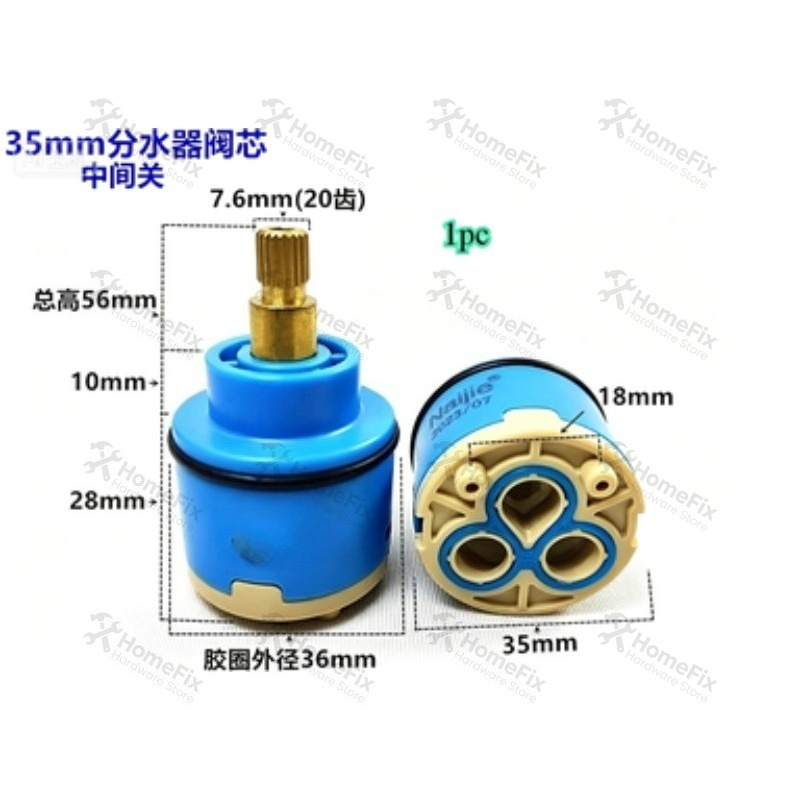 1Pcs Ceramic Valve Core 28mm 3 - огляд і ціна Basin Mixer Cartridge